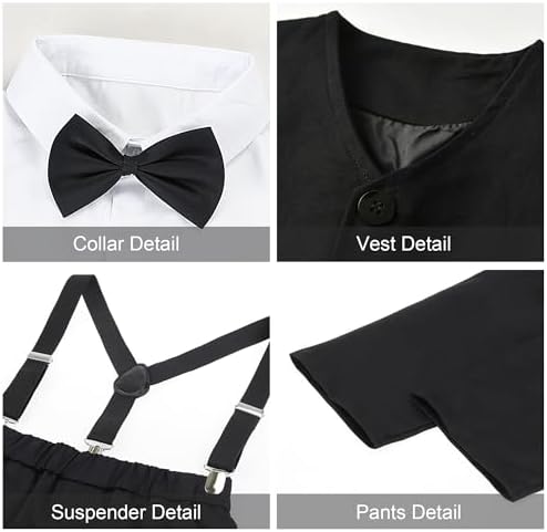 5 Piece Gentleman Wedding Fit Toddler Set