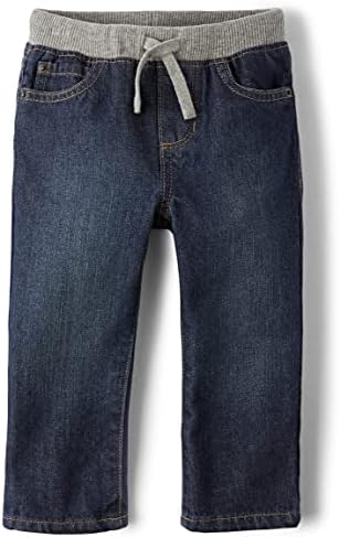 The Childrens Place Boys Baby and Toddler Pull on Straight Jeans