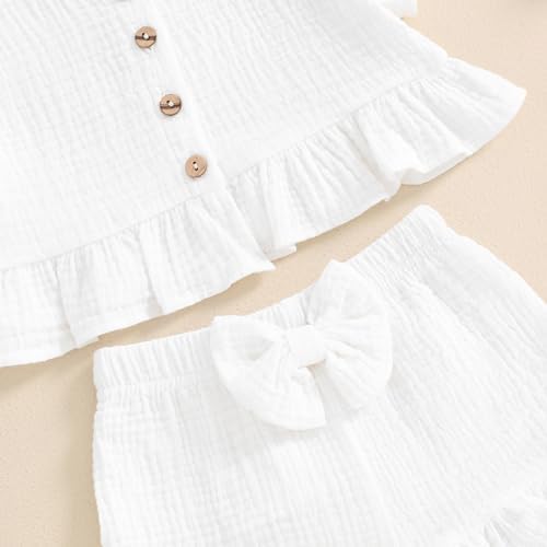 BemeyourBBs Summer Toddler Ruffle Sleeveless Top and Bloomers Set