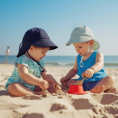 Adjustable UV-Protected Baby Sun Hat Set for Toddler