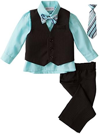Spring Notion 5-Piece Pinstripe Vest Set for Boyfriends