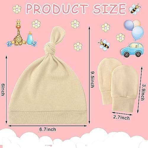 Toulite 10-Sock Hat Mitten Bundle for Newborns