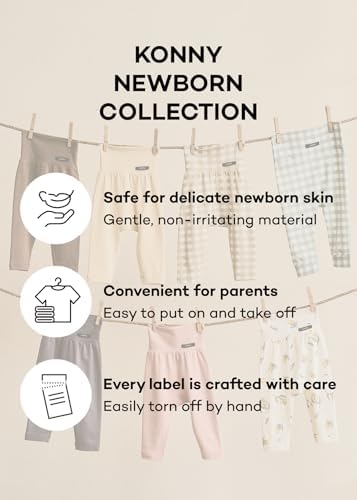 Konny Soft Modal High Waist Leggings 4P-Set 6-18M