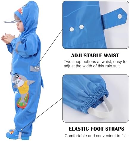 Fewlby toddler waterproof rain jacket