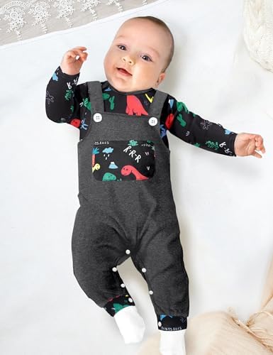 BAVADERCute Baby Boy Romper - Animal Print Long Sleeve Overalls Jumpsuit