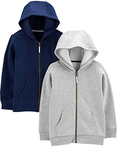 Simple Joys by Carters Boys Fleece Full-Zip Hoodies Pack of 2