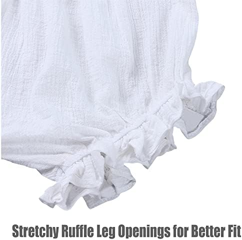 UTTPLL Ruffle Baby Bloomers Elastic Waist Diaper Covers for Toddlers