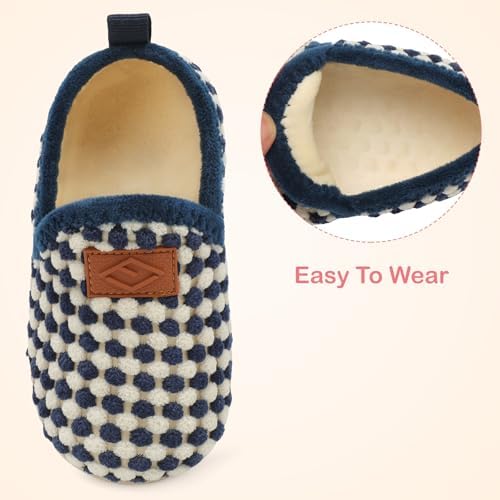 Lefflow Toddler Slippers for Boys Girls Lightweight Comfortable House Shoes
