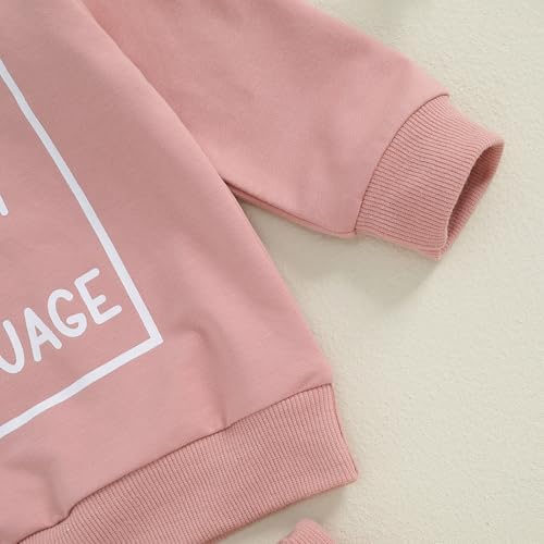 Adorable Toddler Baby Girls Fall Outfit Set Sweatshirt Joggers