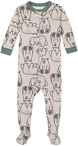 Gerber Baby Boys 4-Pack Footed Pajamas Reliable Sleepwear with Safety Features