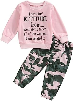 SAYOO Baby Girl - Funny Letter Sweatshirt PrintWritern