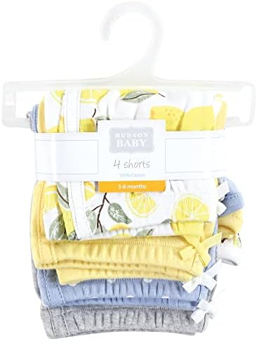 Hudson Baby Baby Shorts 4-Pack Perfect for Daily Wear