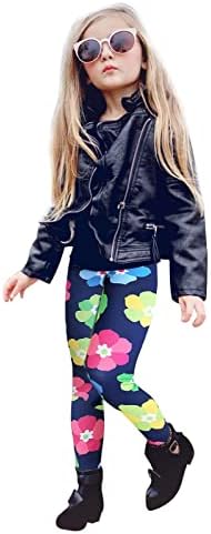 Kids Stretchy Floral Printed leggings