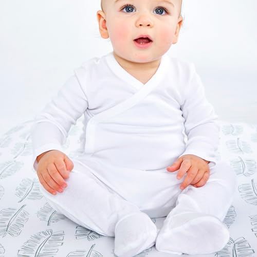 2-Pack HonestBaby 100 Organic Cotton Roomy Fit Footed Pants for Baby