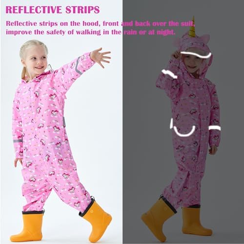 Waterproof Fewlby Toddler rain jacket unique design