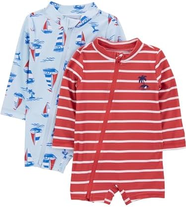 Simple Joys Boys 2-Pack Rashguards