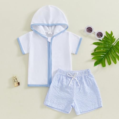 Toddler Baby Boy Girl Swim Cover Up Towel Set