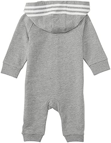 Adidas Baby-boys Long Sleeve Zip Front Hooded Coveralls Climbing Movement style Deeceed