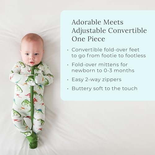 Posh Peanut Convertible Footless Baby Pajamas