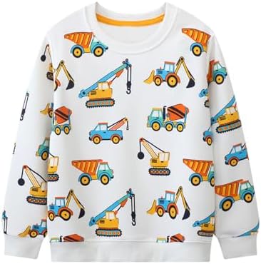 DinosaurSweatshirt for Toddler Boys Soft Cotton T-Pops - HalloweenPerfectGift