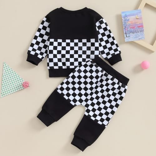 Shejingb Toddler Baby GirlCloset Crewneck Sweatsuit Set 2Pcs