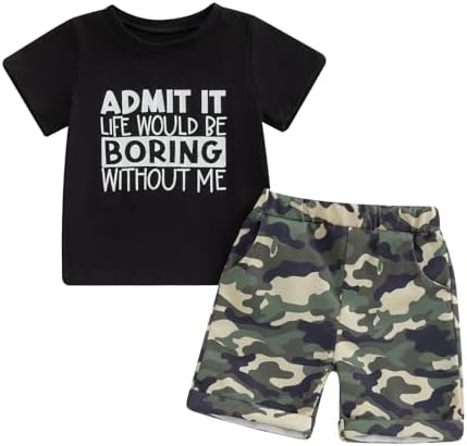 Fun Trendy Toddler Clothing Set for 1T 2T 3T 4T 5T