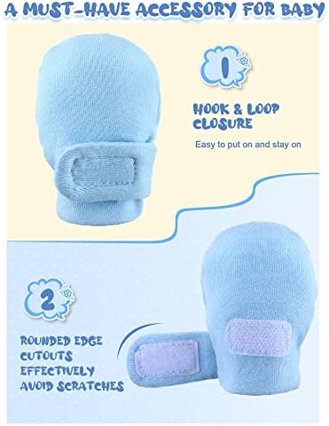 Adjustable 12-Piece Baby Mittens
