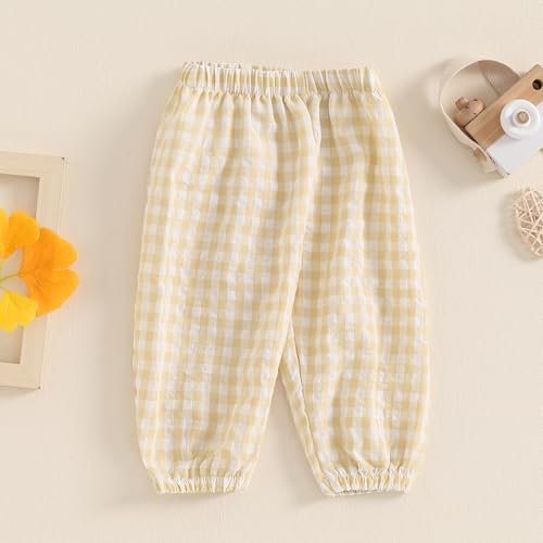 Premium Gingham Pants for Kids - Soft and Cozy for Autumn