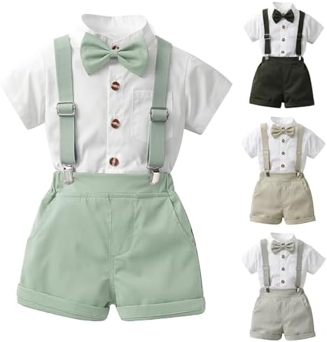 Adorable Toddler Boy Overall Shorts 1-9 Years