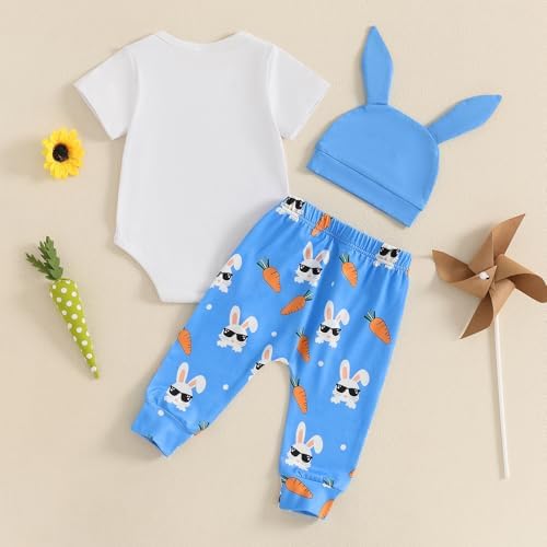 My First Easter Baby Boy Outfit Happy Little Hun