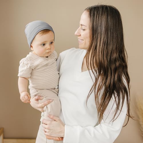 Konssy 6 Pack Baby Beanie Hats for Unisex