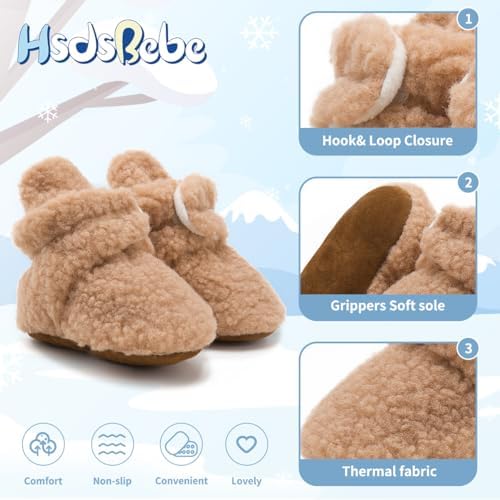 HsdsBebe Unisex Newborn Baby Cotton Booties