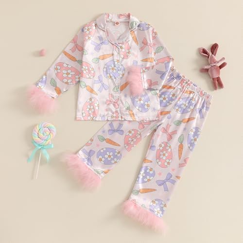 soft cute bunny pajama set for kids