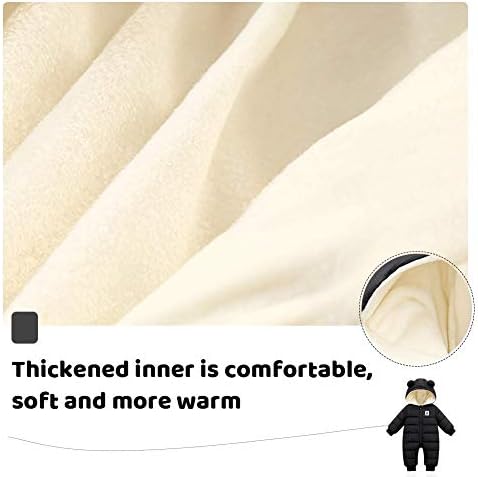 Cute Baby Boys Snowsuit for Newborn Girls Winter Jumpsuit