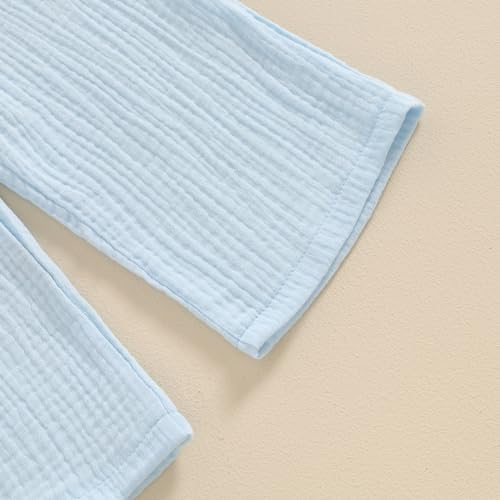 Perfect for Toddler Girls Summer 2-Piece CropTop Pants Set