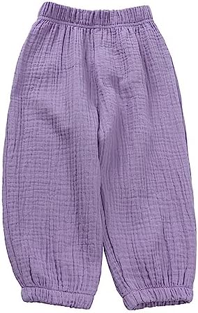 Kids Elastic Basic Harem Trousers Unisex for Toddler Kids