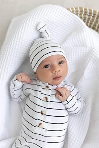 Perfect Gender-Neutral Newborn Gown Hat Set
