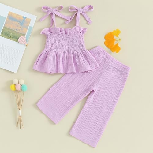 Soft Feminine Summer Outfit for Baby by VISGOGO