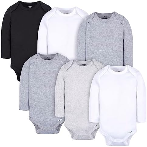 Gerber 6-Pack Unisex Long-Sleeve Onesies