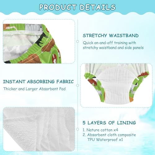Mazeann Toddler Potty Training Underwear 2T-5T