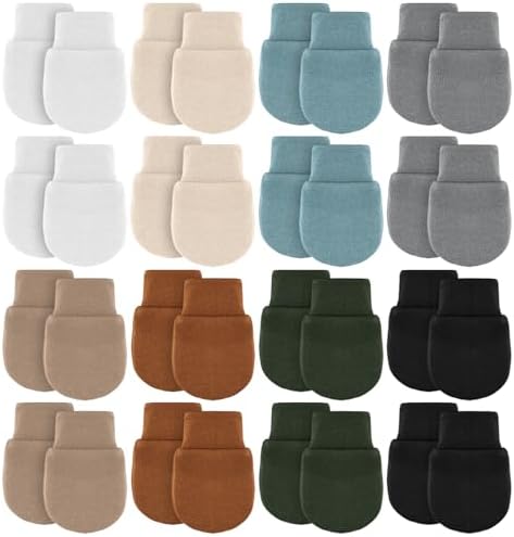 Cuffbow - Newborn Baby Mittens 16 Pairs
