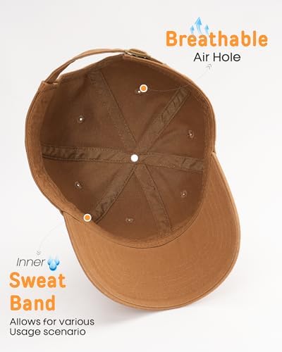 FURTALK Toddler Baseball Hat Kids Boys Adjustable Washed Cotton Baseball Cap with Ponytail