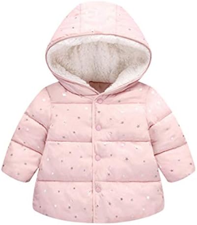 Dimple Winter Jacket for Kids Cute Star Print