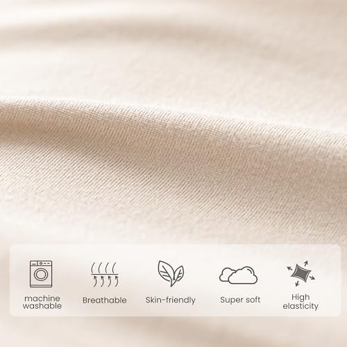 Konssy 6-Pack Baby Beanie Hats for Newborns Soft Stretchy