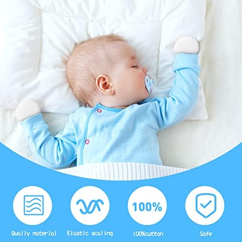 Soft 12-Pair Baby Mittens for Newborns