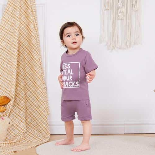 LIOMENGZI Toddler Girl Summer Outfit 2-Piece Set