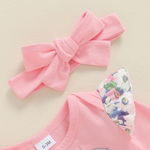 Elephant and Floral Romper Set for Babies