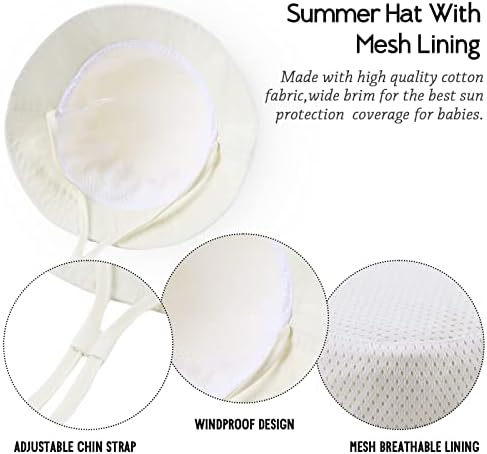 JANGANNSA Cotton Baby Sun Hats