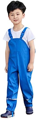 Kids Waterproof Suspender Rain Pants