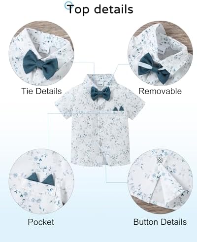 YALLET Toddler Boys Formal Outfit Set